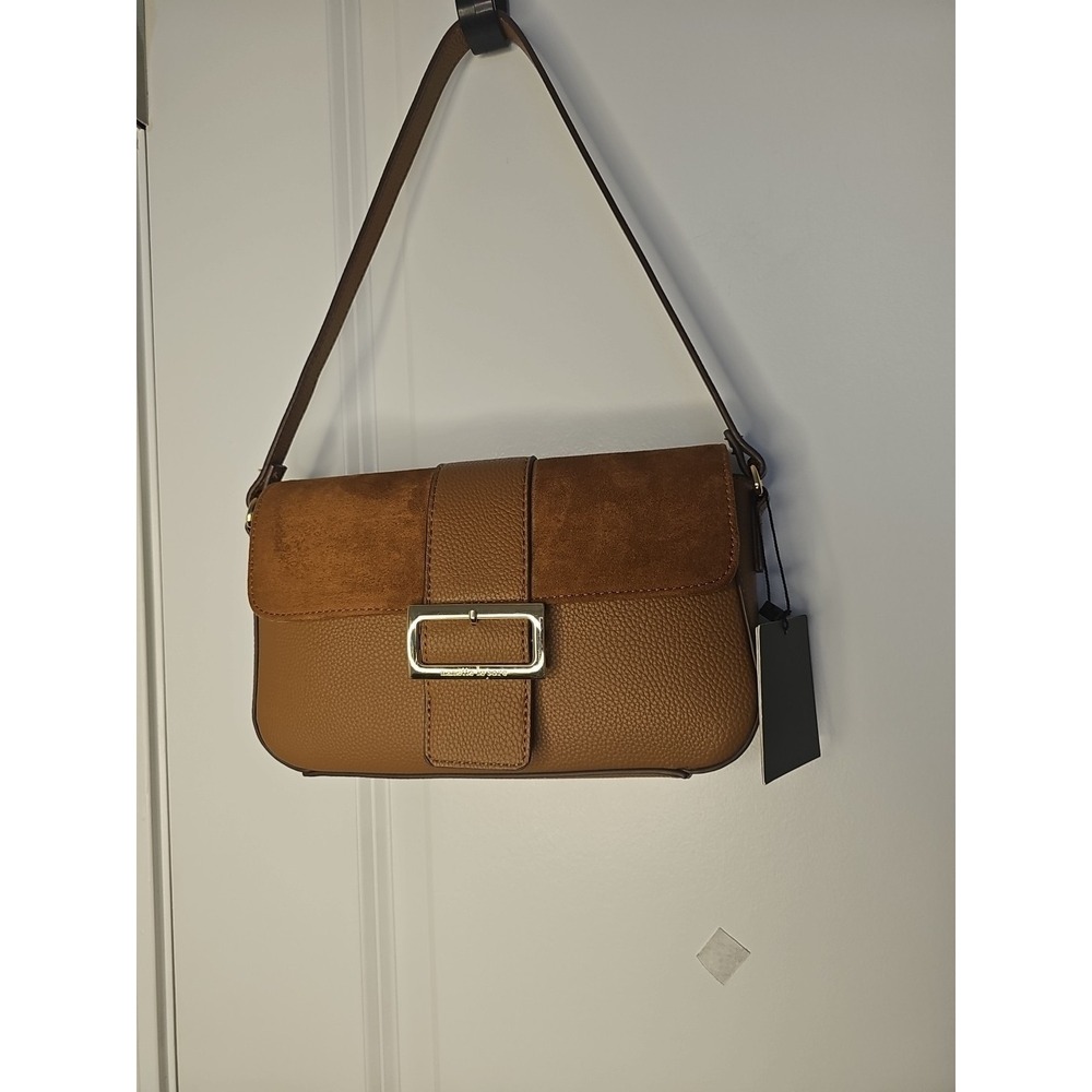 Tan Nanette Lepore Fiona Flap‎ Baguette NWT